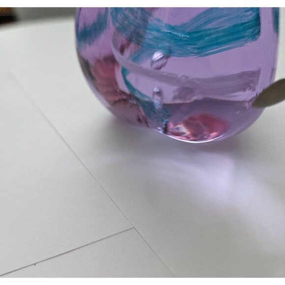 Vintage Caithness Scotland Glass 2.75" PEBBLE Paperweight - Picture 9 of 10